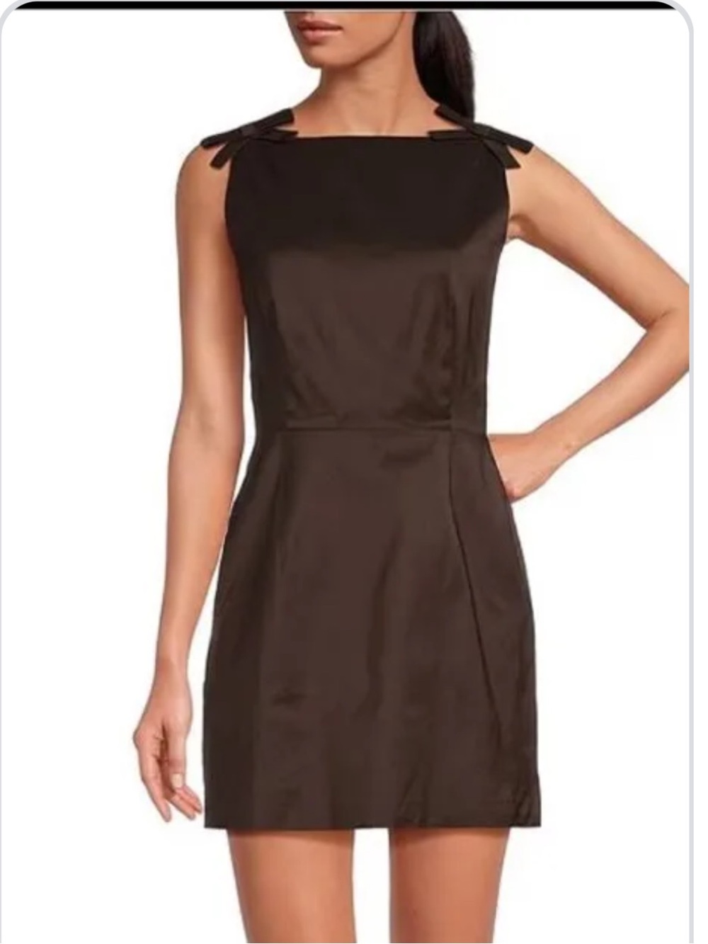 Gianni Bini Sleeveless Brown Backless Sheath Dress